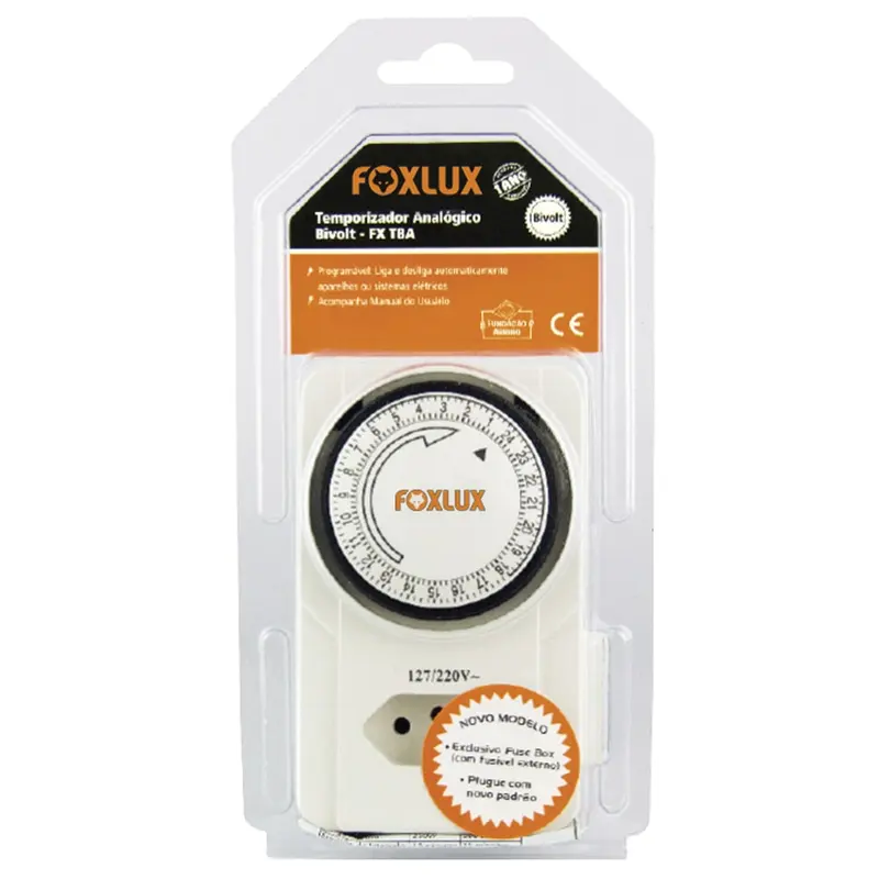 Temporizador Analógico Bivolt Foxlux