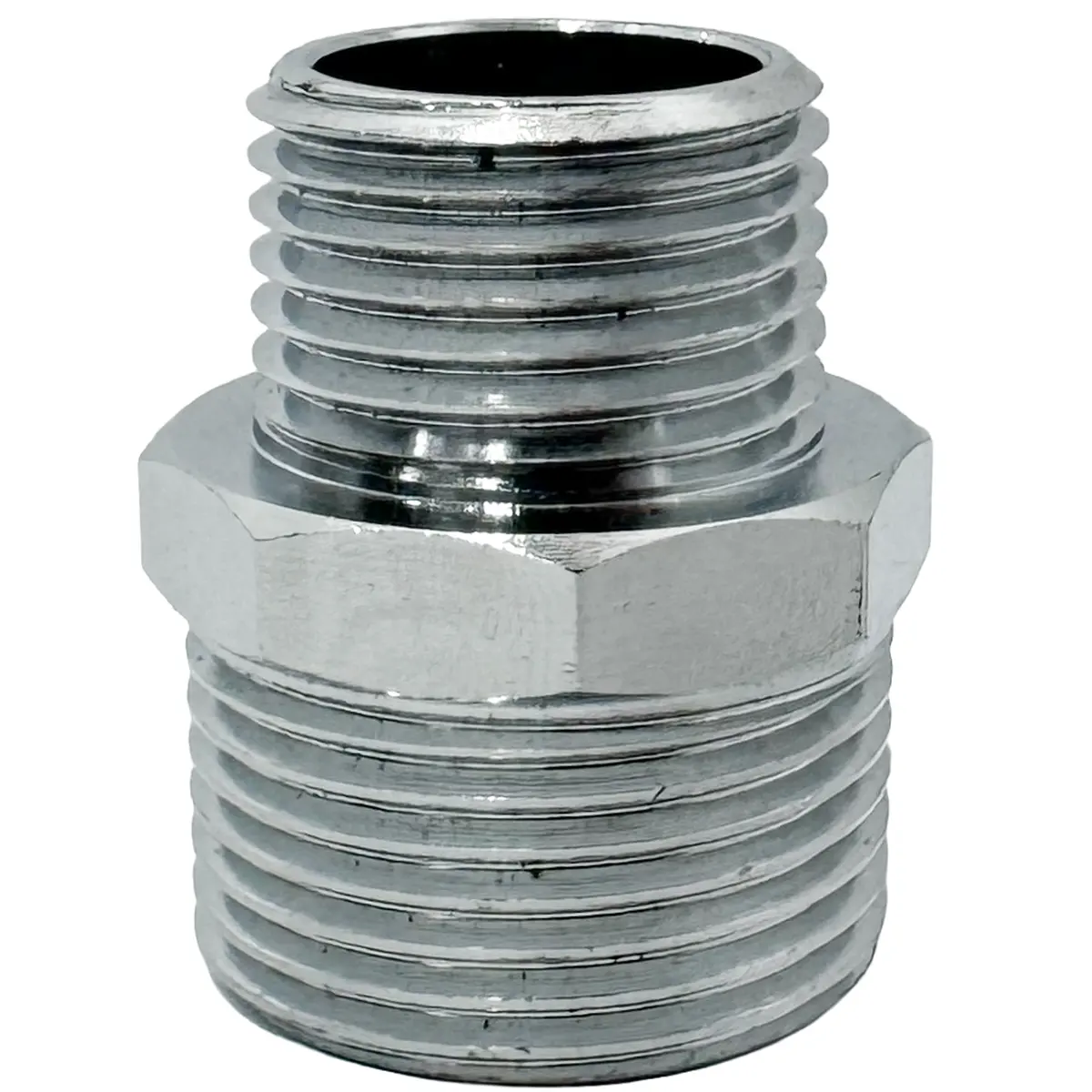 Niple de Redução 3/4" x 1/2" BSP Latão Cromado Flvx Hidro