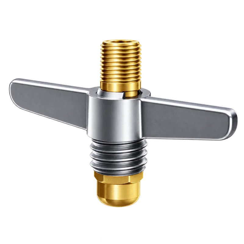 Niple Borboleta P13 em Latão 5/8" UNC x 1/8" NPT Macho Roco