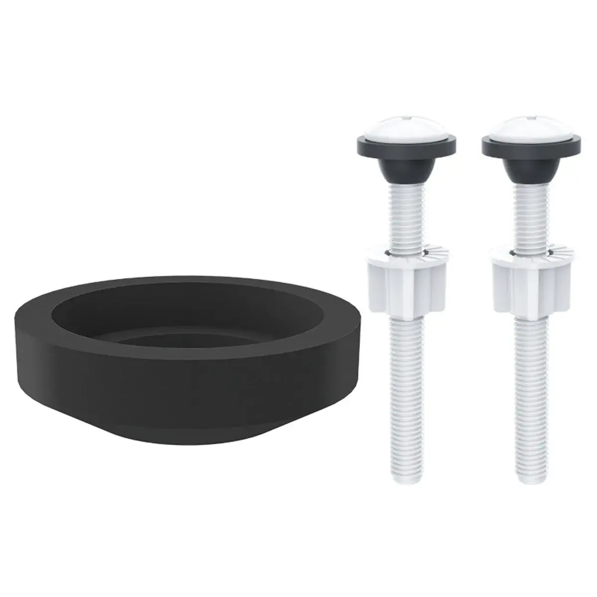 Kit de Vedação e Fixação com Anel e Parafusos para Caixa Acoplada Roco