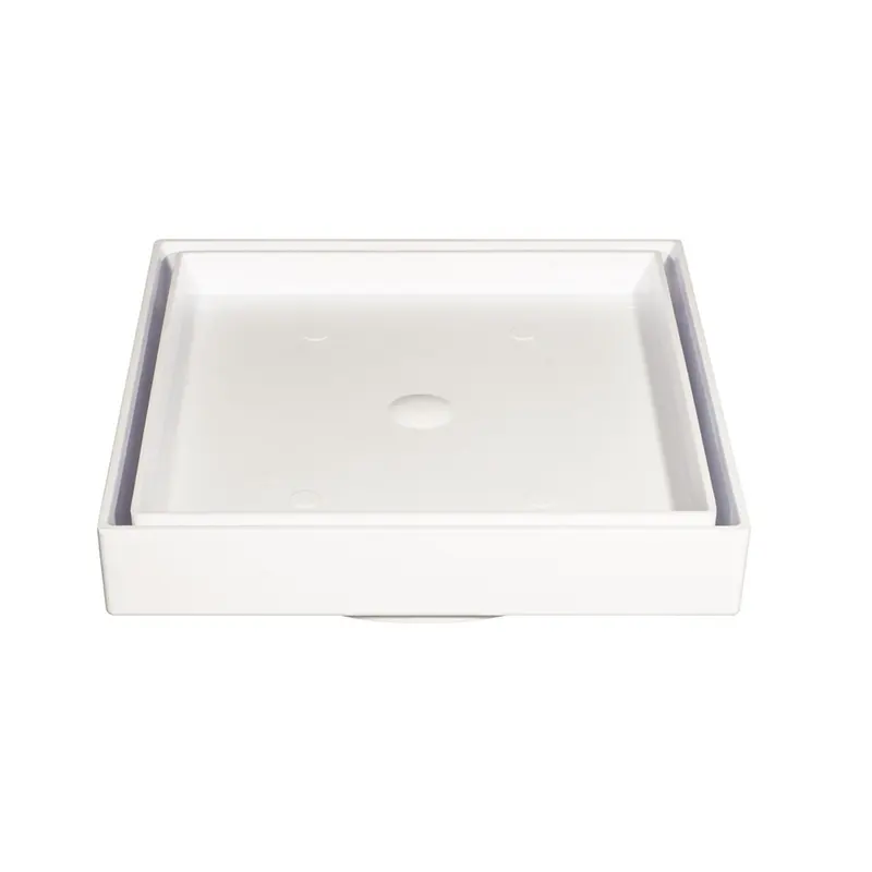 Ralo Quadrado Invisível 15 x 15 cm Branco Estrela