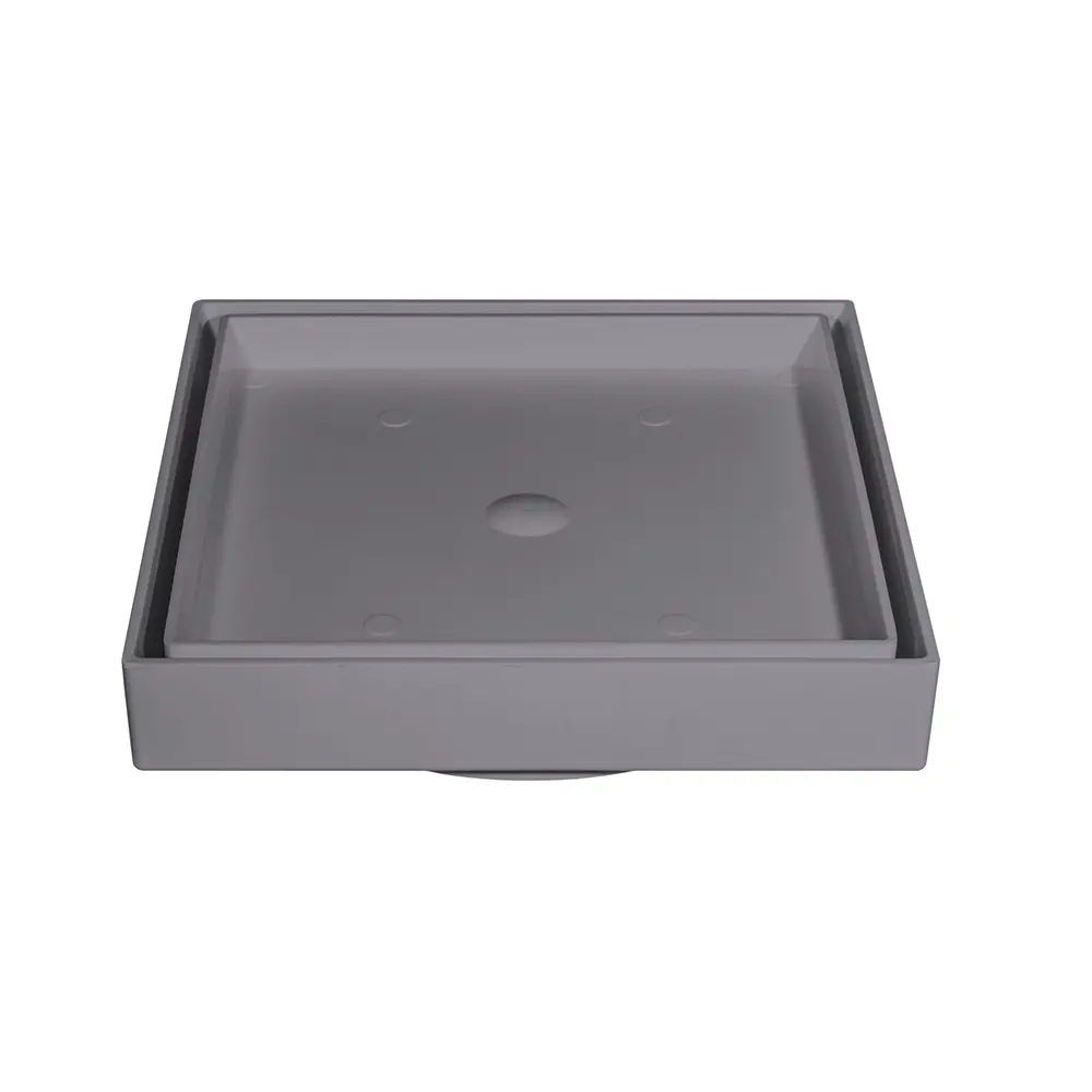 Ralo Quadrado Invisível 15 x 15 cm Cinza Estrela