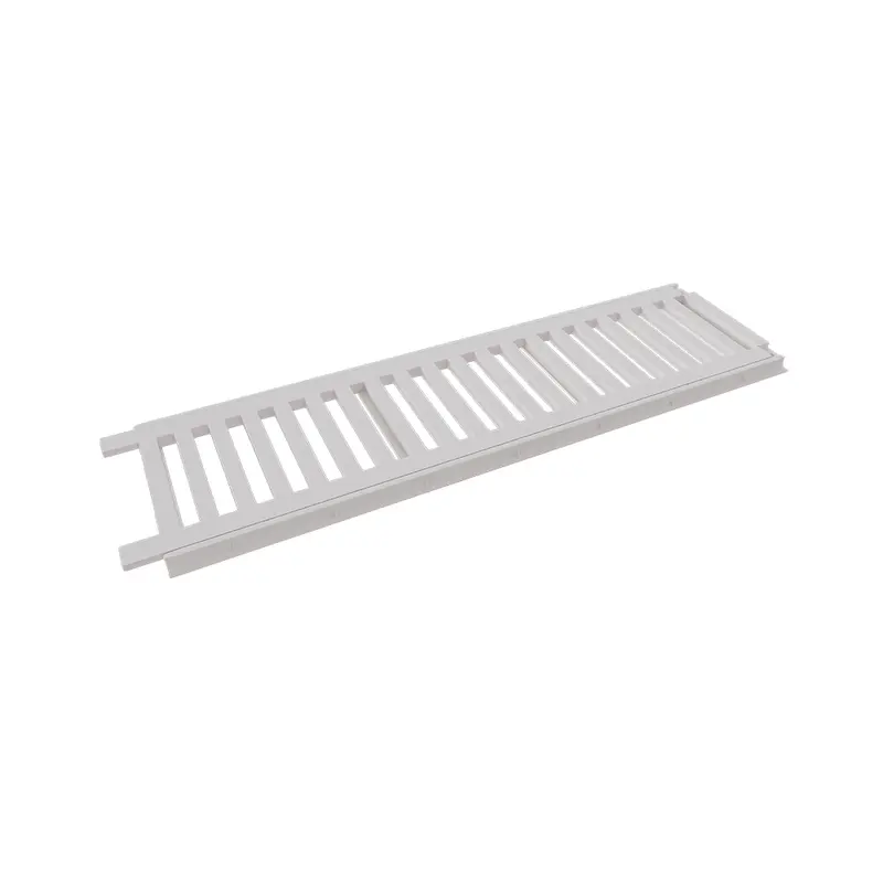 Grelha Linear com Porta-Grelha 10 x 100 cm Branca em Polipropileno Estrela