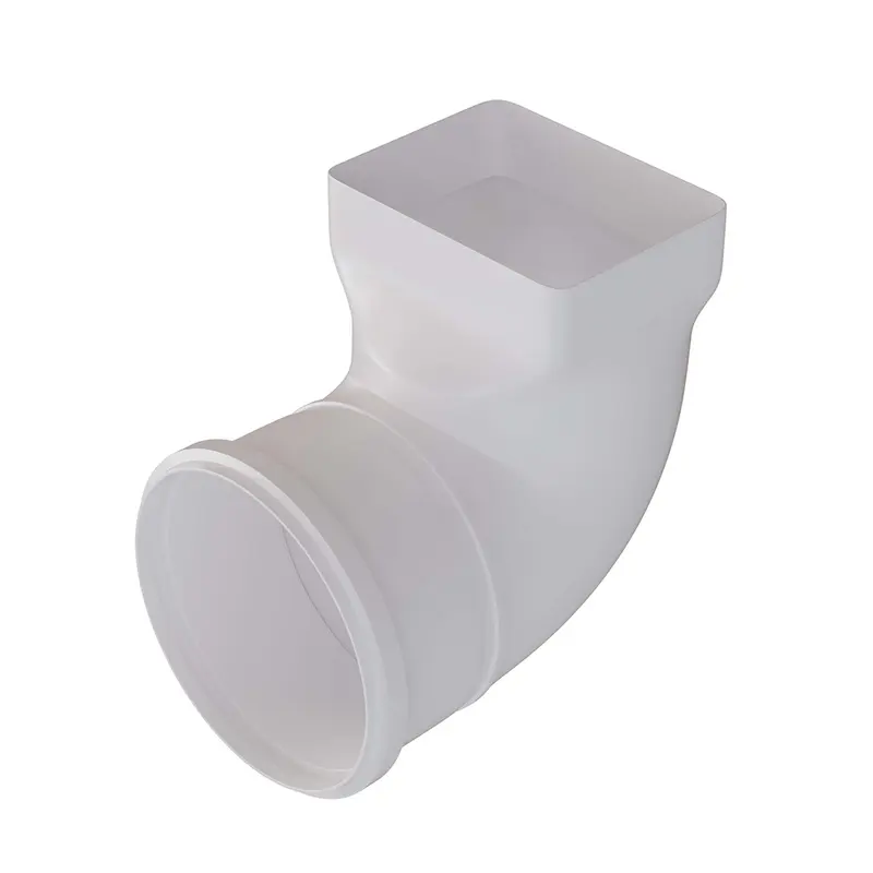 Joelho 90° para Calha Quadrada Style 100 mm Branco Estrela