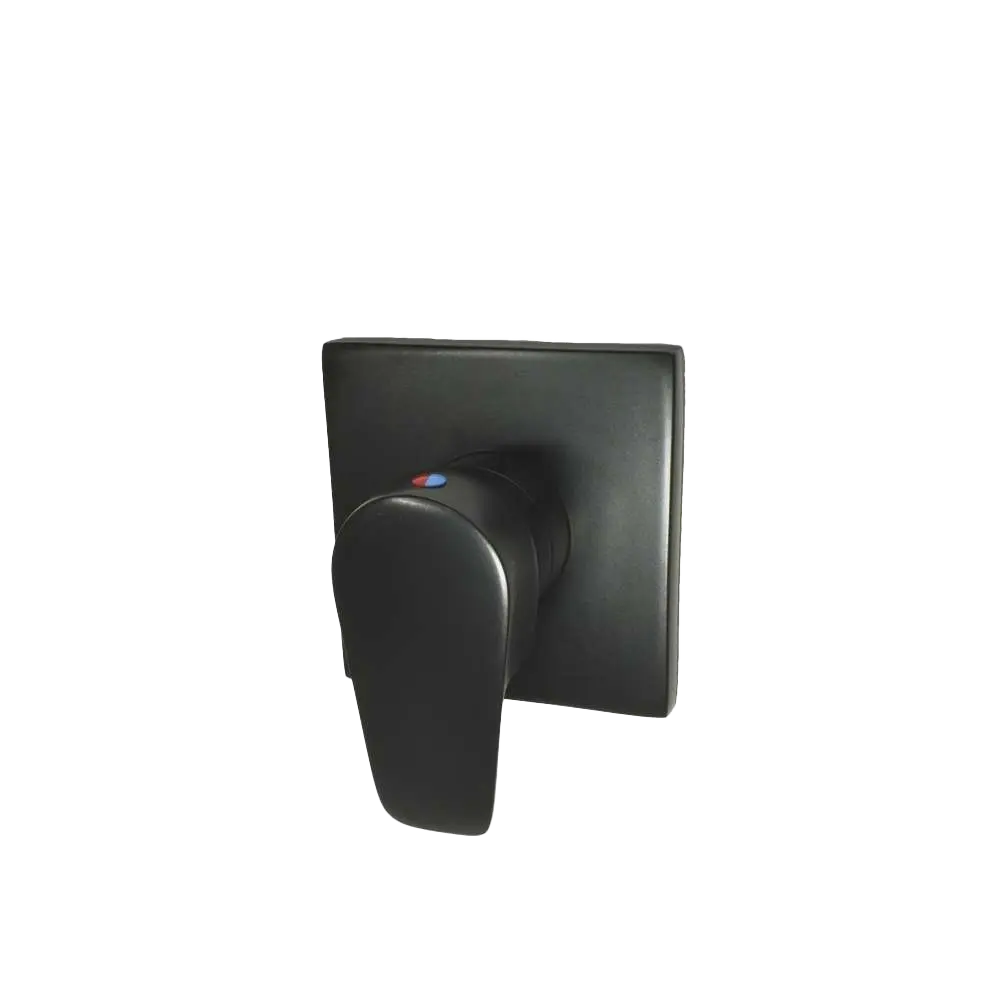 Acabamento Monocomando LED Preto Fosco para Chuveiro e Ducha Higiênica