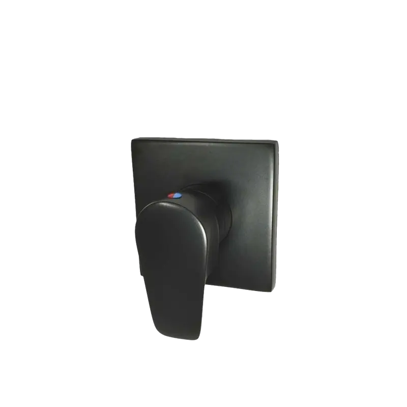 Acabamento Monocomando LED Preto Fosco para Chuveiro e Ducha Higiênica