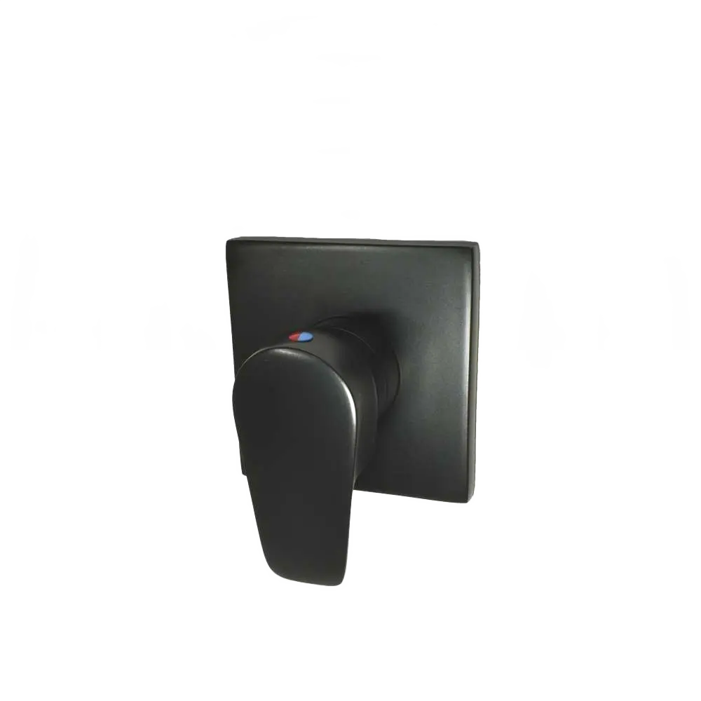 Acabamento Monocomando LED Preto Fosco para Chuveiro e Ducha Higiênica