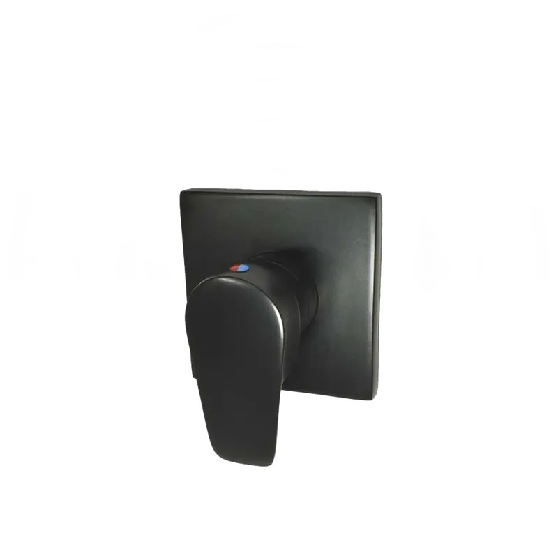 Acabamento Monocomando LED Preto Fosco para Chuveiro e Ducha Higiênica