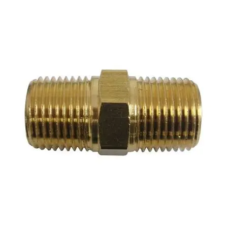 Niple Duplo de Latão 1/2" Rosca BSP