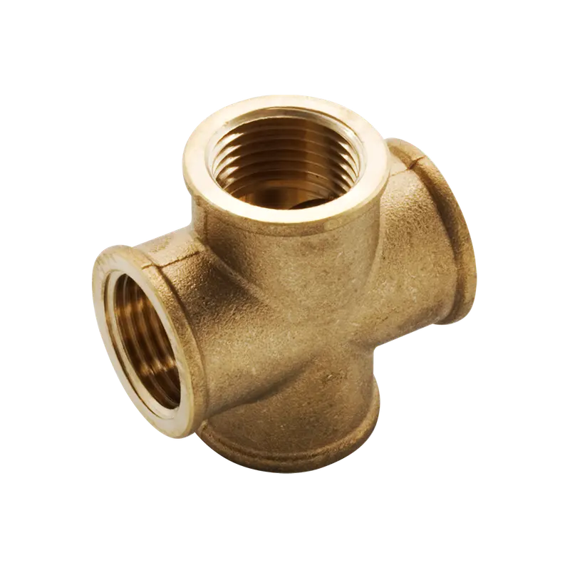 Cruzeta de Latão 1/2" com 4 Saídas Fêmea Blukit