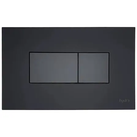 Acabamento para Válvula de Descarga Slim Duo Preto Fosco Hydra
