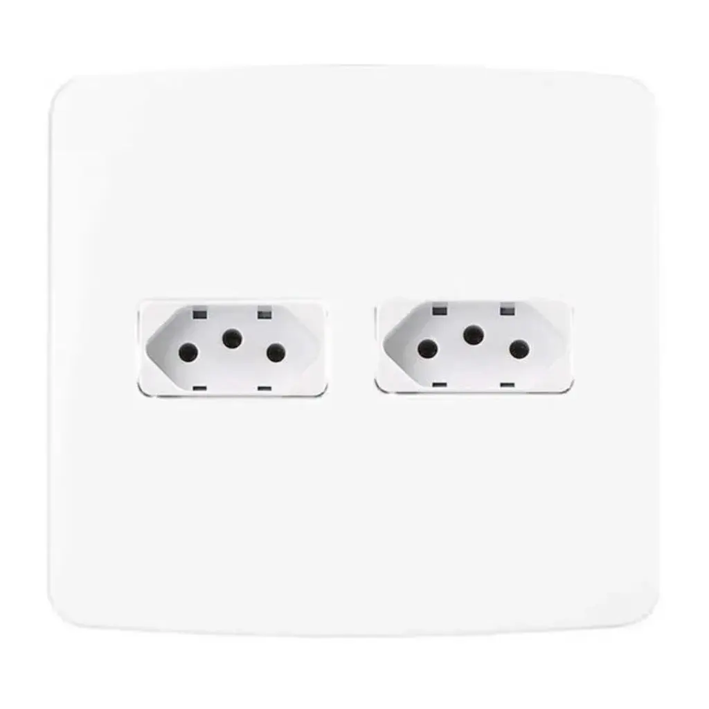 Conjunto Tomada Quádrupla 10A 4x4 Completa Linha B3