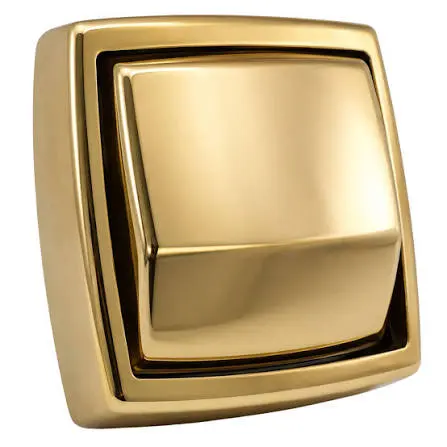Acabamento para Válvula de Descarga Clean Dourado Hydra