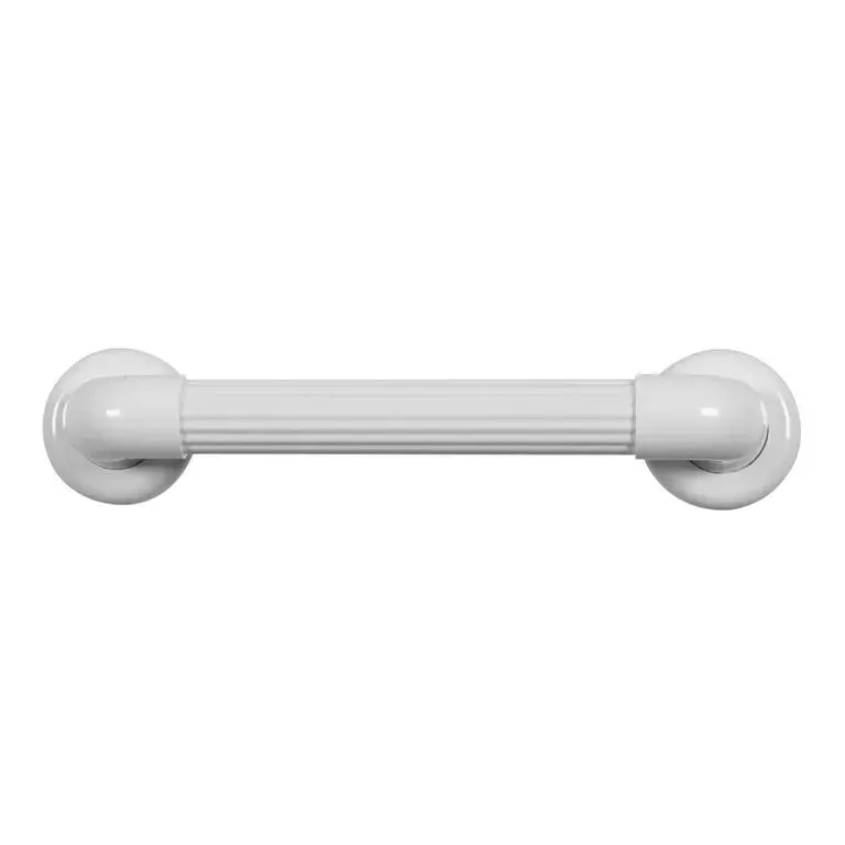 Barra de Apoio Reta em PVC Branco 30 cm para Banheiro Astra