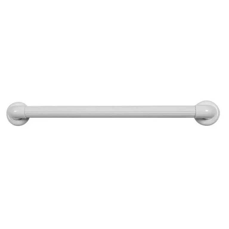 Barra de Apoio Reta em PVC Branco 60 cm para Banheiro Astra