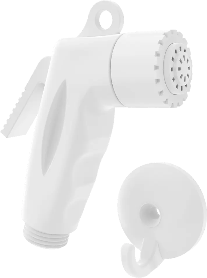 Ducha Manual Branca com Suporte Blukit