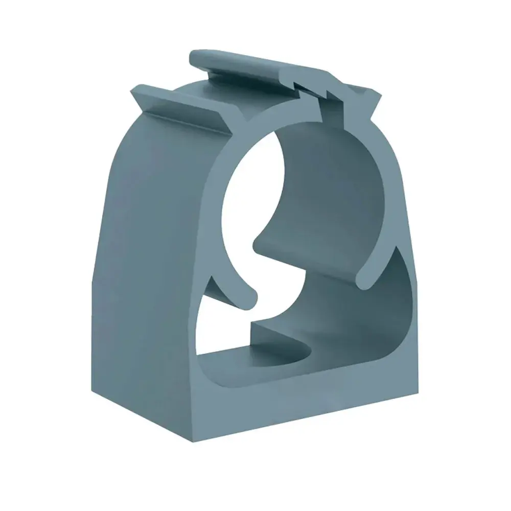Abraçadeira Click Cinza 1/2" para Tubos e Conduítes - 1/2"