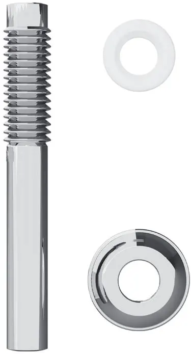 Tubo de Ligação Flexível Cromado 32cm para Bacia Sanitária Blukit