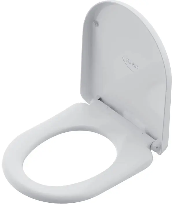 Assento Sanitário Carrara em Polipropileno Branco com Fechamento Suave Soft Close Blukit