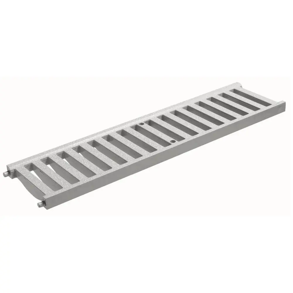 Grelha de Piso Cinza 13x50cm para Áreas Externas
