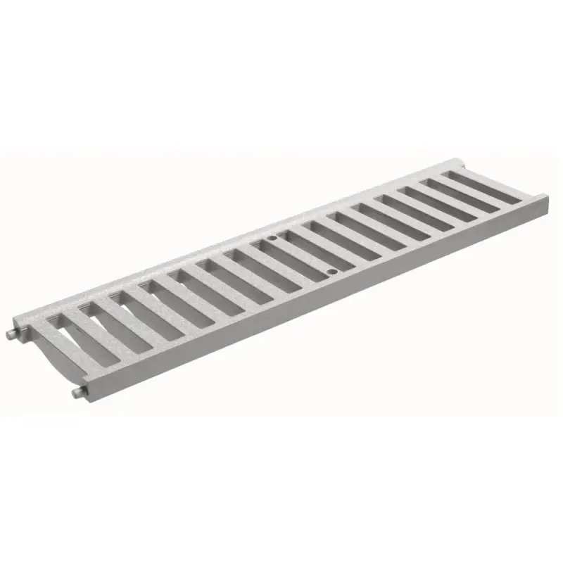 Grelha de Piso Cinza 13x50cm para Áreas Externas