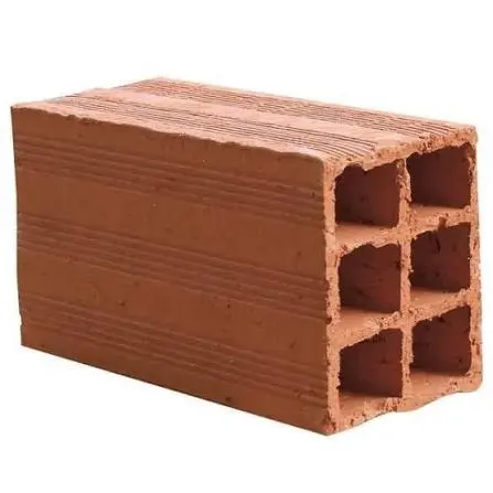 Tijolo Cerâmico 6 Furos 9 x 14 x 19 cm