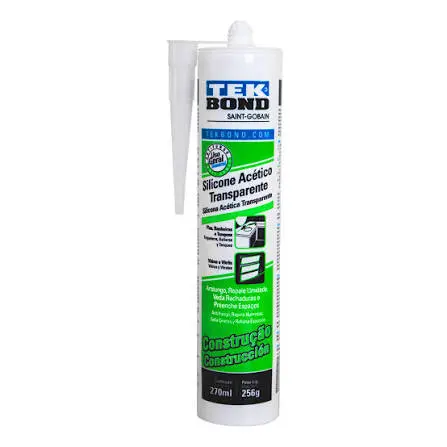 Silicone Acético Incolor 256g Tekbond