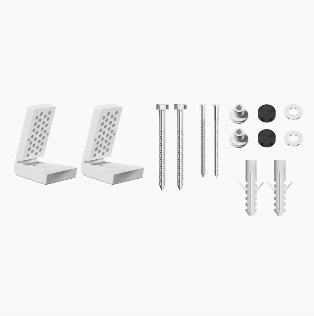 Kit de Fixação Lateral para Bacia e Bidê Preto Fosco Censi (ref. 74501)