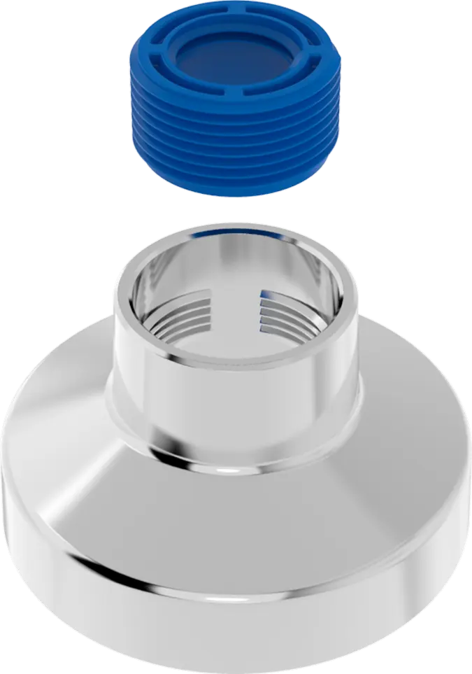 Canopla com Preme Cromada em ABS para Deca/Docol C45 e C50 Blukit (ref. 080701)