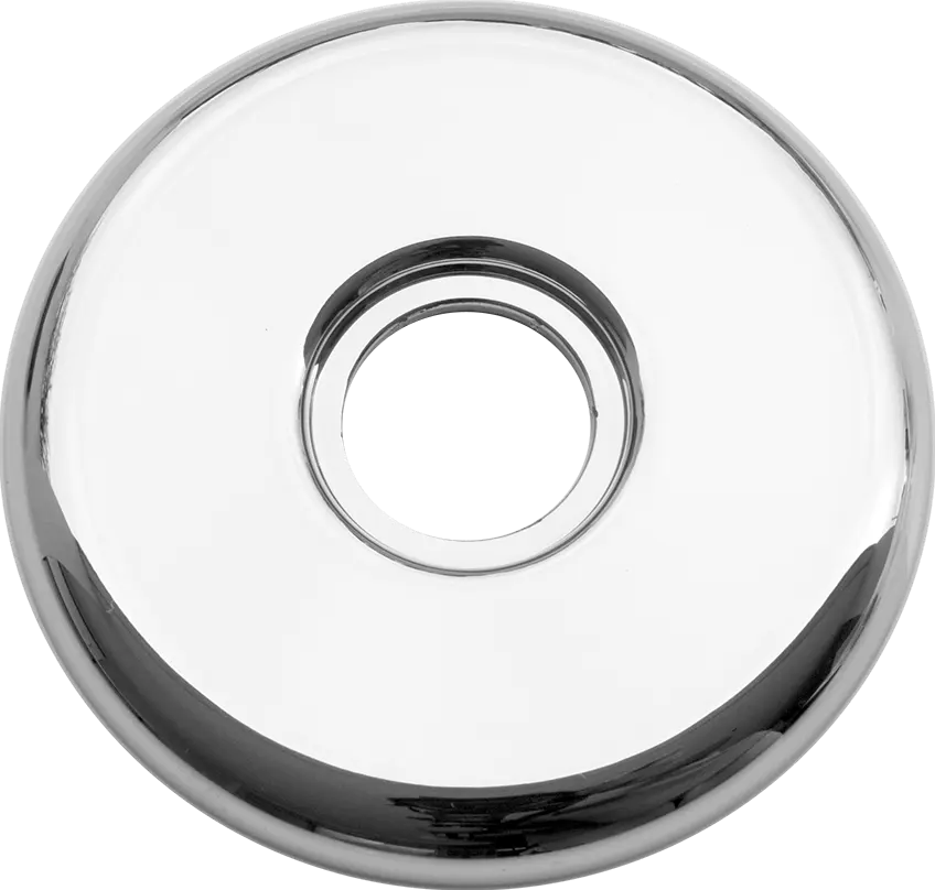 Canopla Redonda 1/2" em ABS Cromado 80 mm x 7 mm Blukit