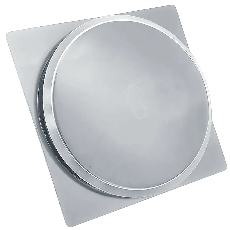 Ralo Click Inox Quadrado 10x10 Cromado