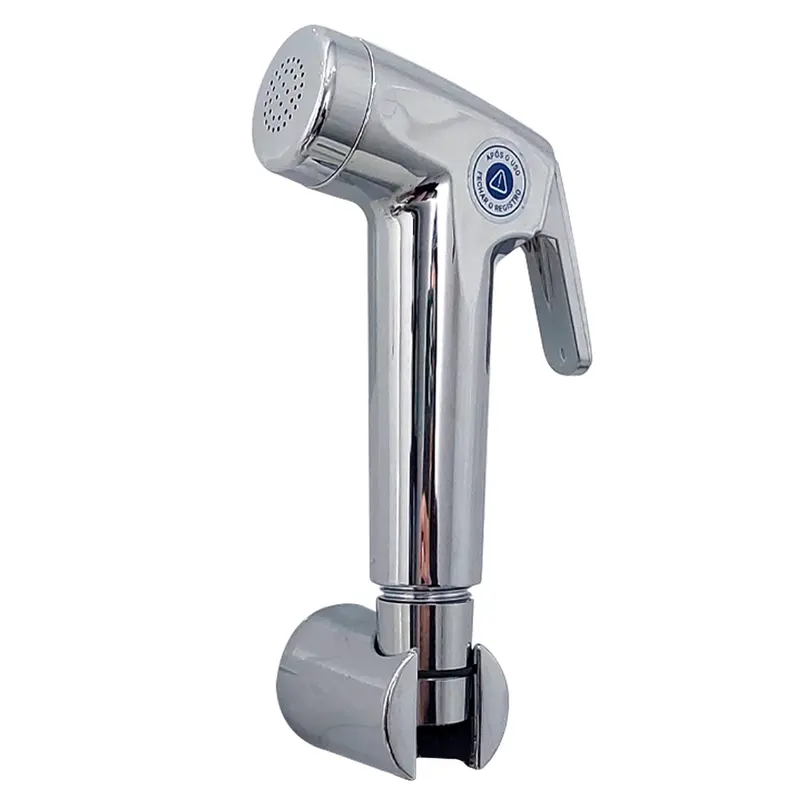 Gatilho para Ducha Higiênica Cromado com Suporte