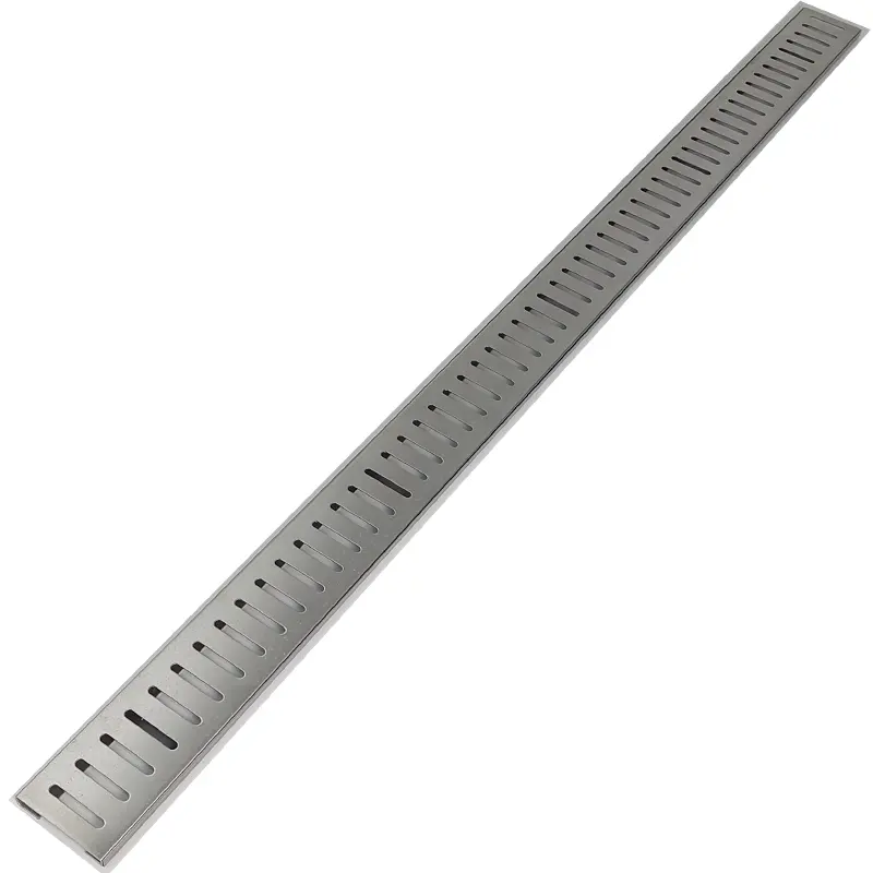 Grelha Linear Slim 7cm x 120cm Aço Inox 304