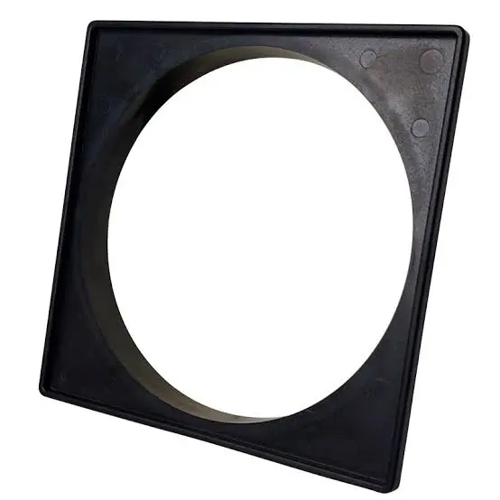 Porta Grelha Quadrado 150mm Preto