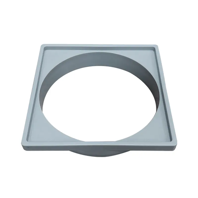 Porta Grelha Quadrado Cinza 100mm